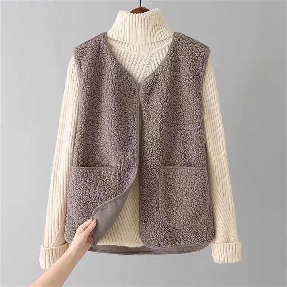 Cardigan -   klassieke  wollen vest